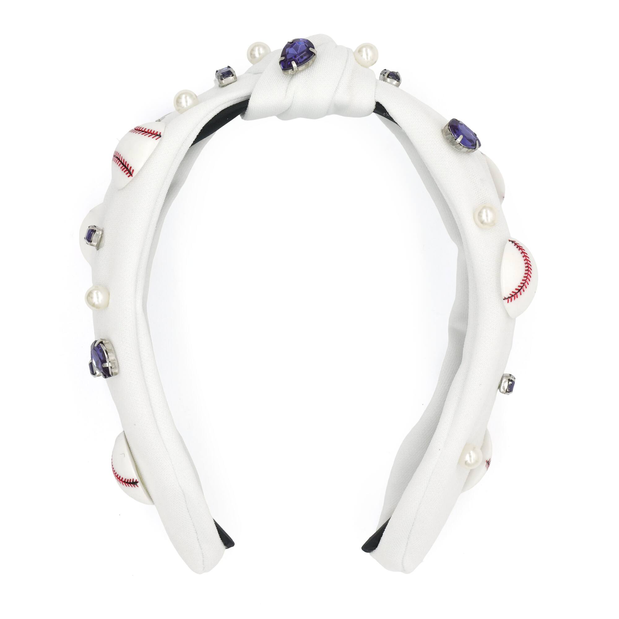 White & Red Baseball Headband by Celebrate It™